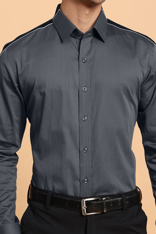 Grey commander shirt