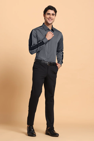 Grey commander shirt