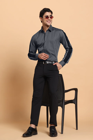 Grey commander shirt