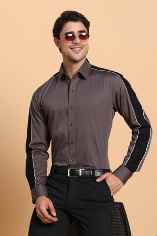 Grey commander shirt