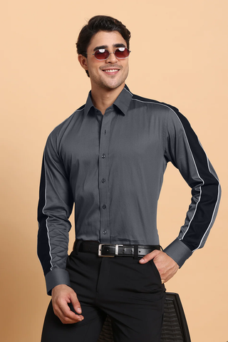 Grey commander shirt