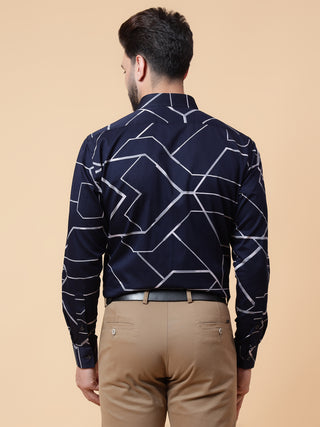 Big geo print shirt