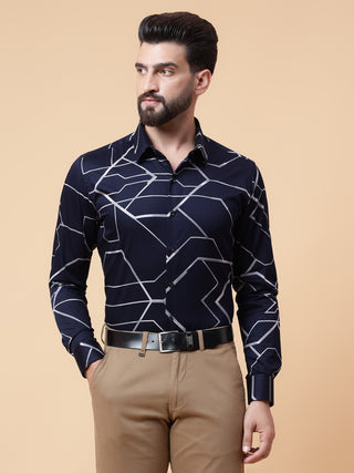 Big geo print shirt
