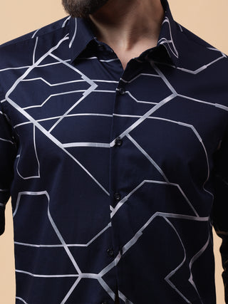 Big geo print shirt