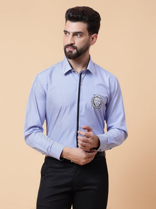 Stripe shirt with logo
