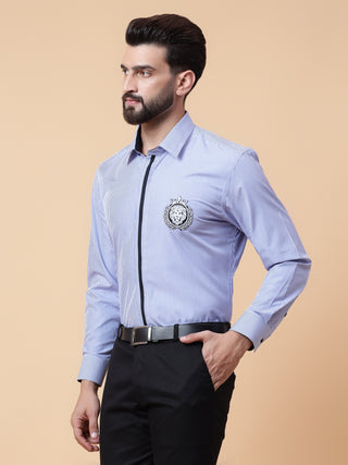 Stripe shirt with logo