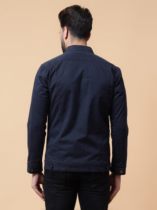 Solid jacket with snaps