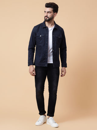 Solid jacket with snaps
