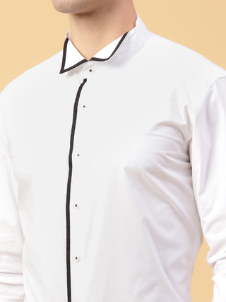 WING COLLAR SHIRT