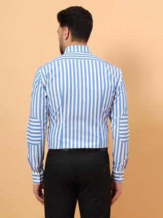 blue stripe shirt