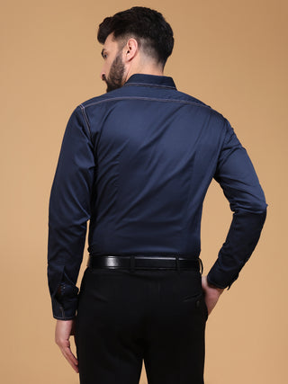 CONSTRAST STITCH SHIRT
