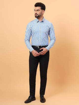 blue stripe shirt