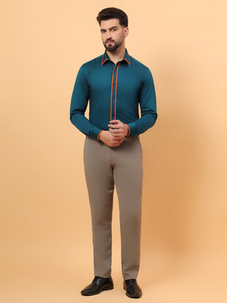 double piping shirt