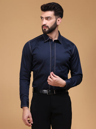 CONSTRAST STITCH SHIRT
