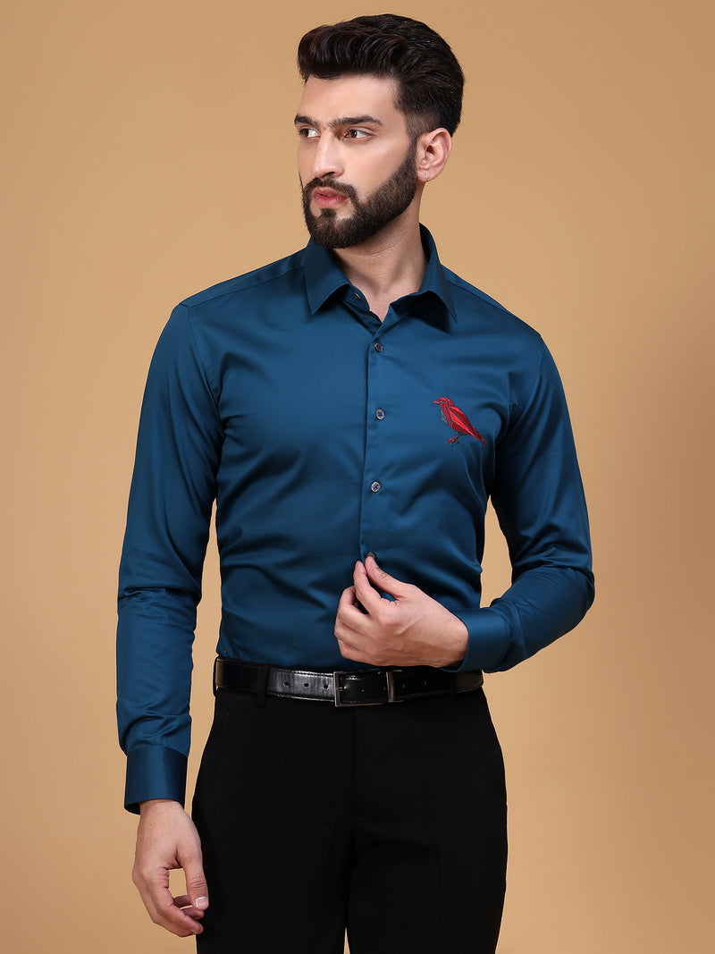 BIRD EMBROIDERY SHIRT