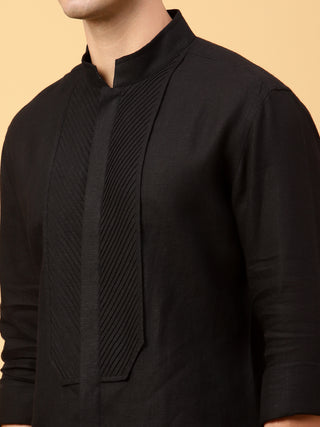 COTTON SHIRT WITH FINE TUCKS