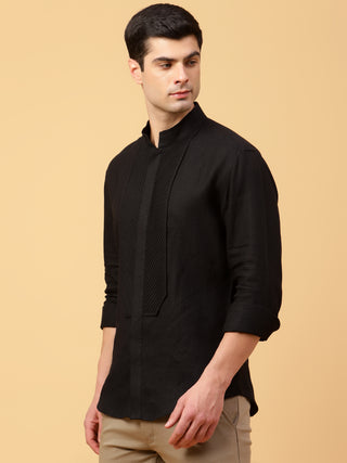 COTTON SHIRT WITH FINE TUCKS
