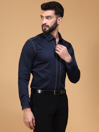 CONSTRAST STITCH SHIRT