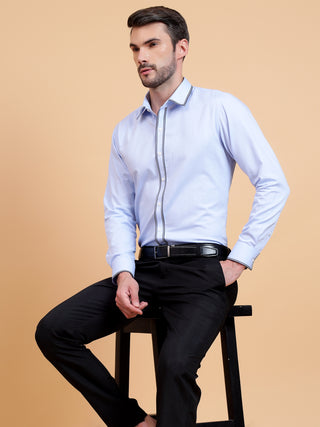 contrast tape shirt