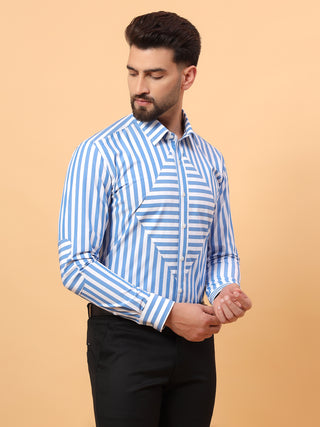 blue stripe shirt
