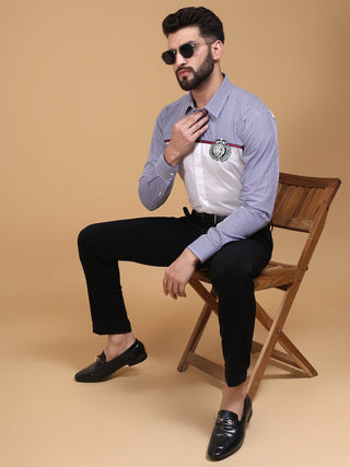 GINGHAM CHECK WITH LOGO SHIRT