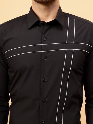 Plus piping shirt