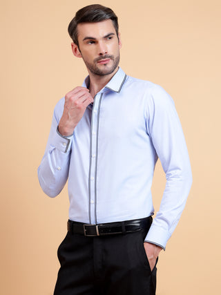 contrast tape shirt