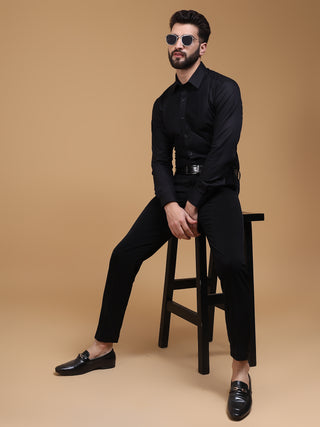 CHEVRON PLEATED SHIRT