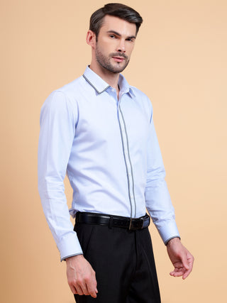 contrast tape shirt