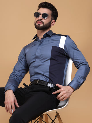 COLOR BLOCK SHIRT
