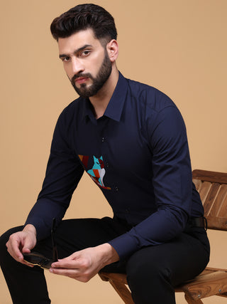 CAT EMBROIDERY SHIRT