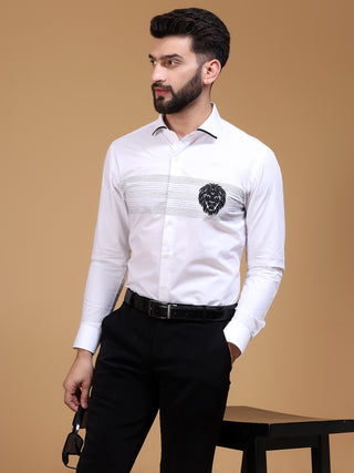 LION EMBROIDERY SHIRT