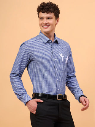 linen birds shirt