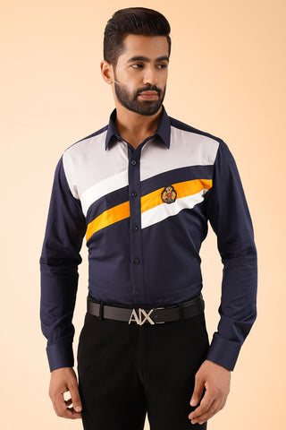 Polo Shirt with Embroidery Patch