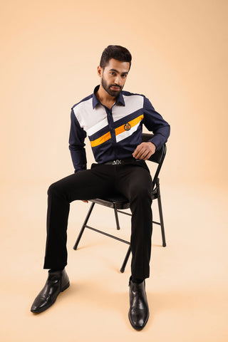 Polo Shirt with Embroidery Patch